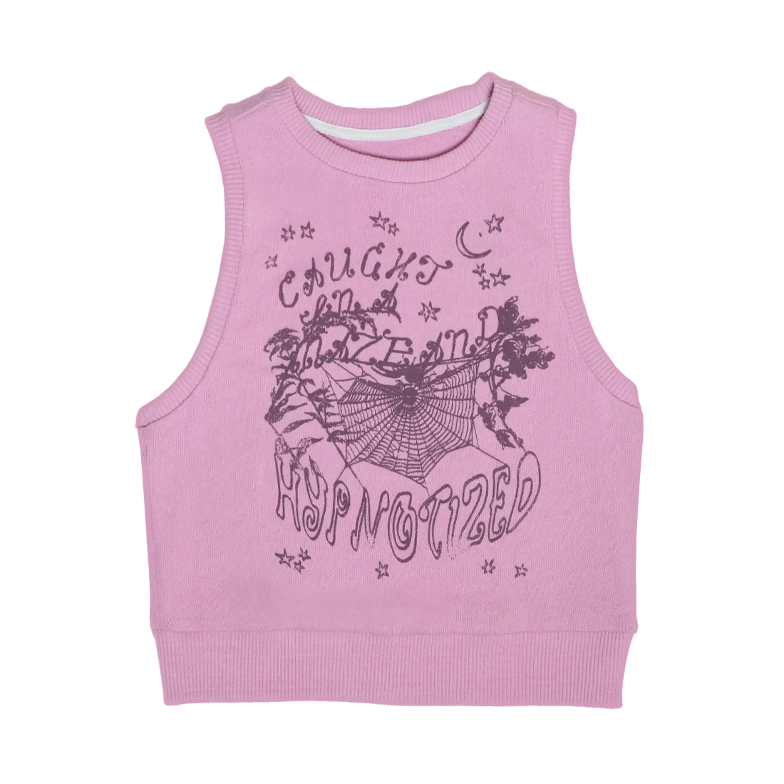 Pink Hypnotized Knit Sweater Vest